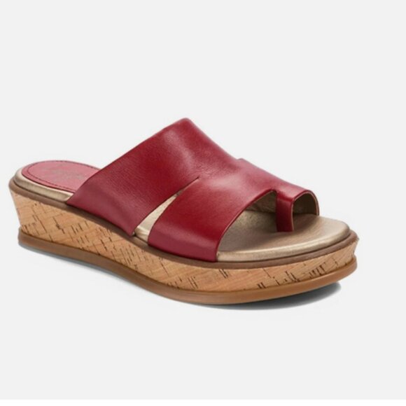 Women's Latigo Karen Leather Platform Sandal Wedge Shoes 7.5 Med - Picture 2 of 12